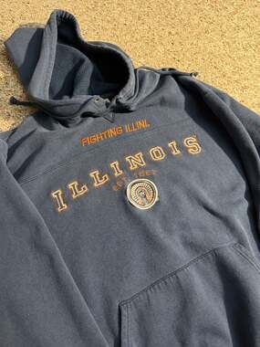 Vintage 90s Lee Sport University of Illinois Fighting Illini Chief NCAA